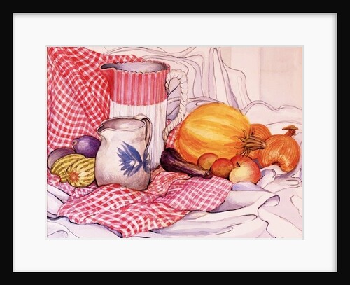 Still-Life with Two Jugs and Vegetables, 2013 by Joan Thewsey