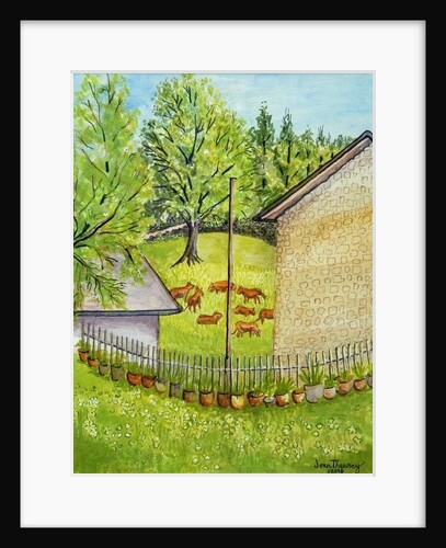View from Ruth's Garden, Limousin France by Joan Thewsey