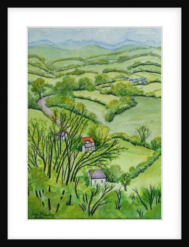 View from Mount Gargan, Limousin, France, 2010 by Joan Thewsey