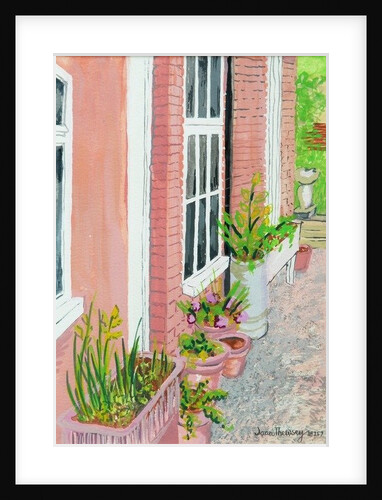 View from the Cottage Kitchen Window with Plants, 2010 by Joan Thewsey