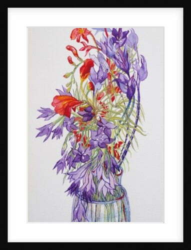 Agapantha companulatus and Crocosmia, 2015 by Joan Thewsey