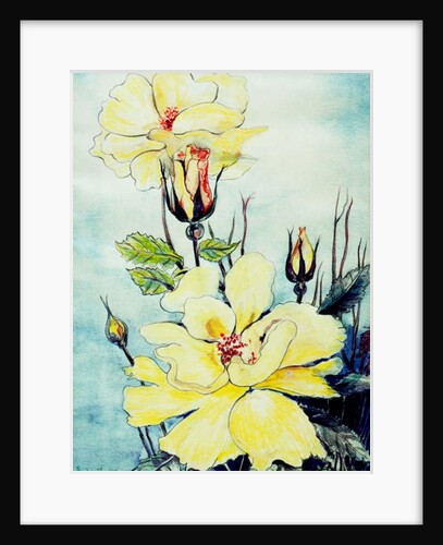 Yellow Rose in a Suffolk Breeze, 2005 by Joan Thewsey