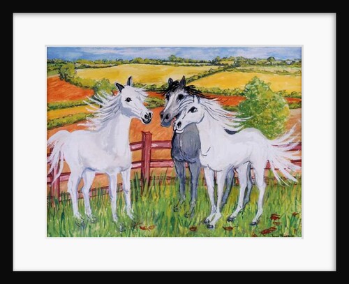 Three Frisky Horses, 2002 by Joan Thewsey
