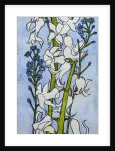 Hyacinths and Forget-me-nots, 2012 by Joan Thewsey