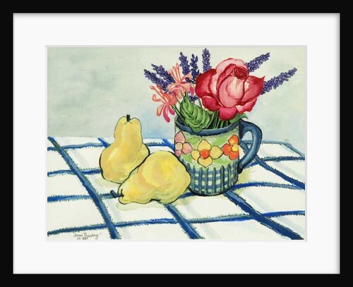 Red Rose and Two Pears, 2008 by Joan Thewsey