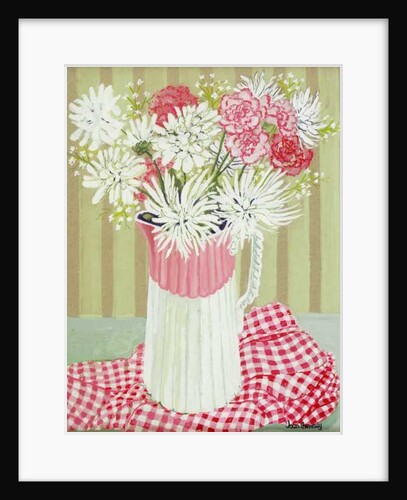 White Chrysanthemums and Spray, 2008 by Joan Thewsey