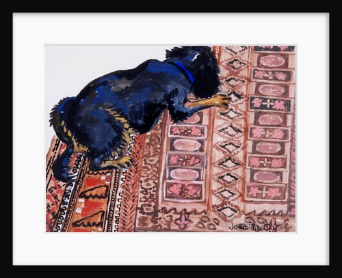 Saskia on a Patterned Carpet, 2000 by Joan Thewsey