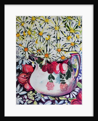 Marguerites in a 30s Jug, 2001 by Joan Thewsey