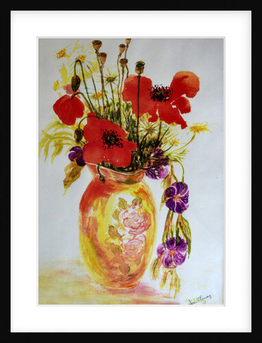 Poppies in a Vase, 2000 by Joan Thewsey