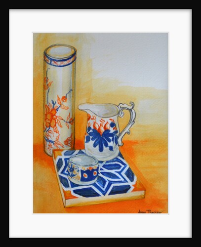 Chinese Bowl and Tile, 1999 by Joan Thewsey