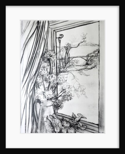 View through the Cottage Window, 1970 by Joan Thewsey