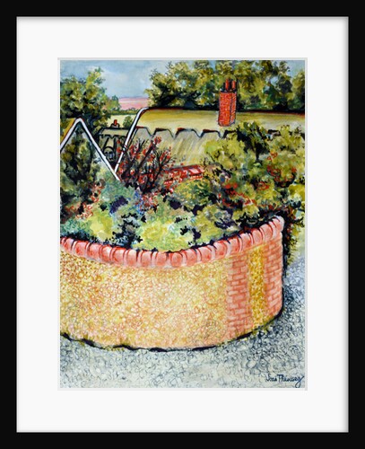 View through the Rooftops to the Fields, 2010 by Joan Thewsey