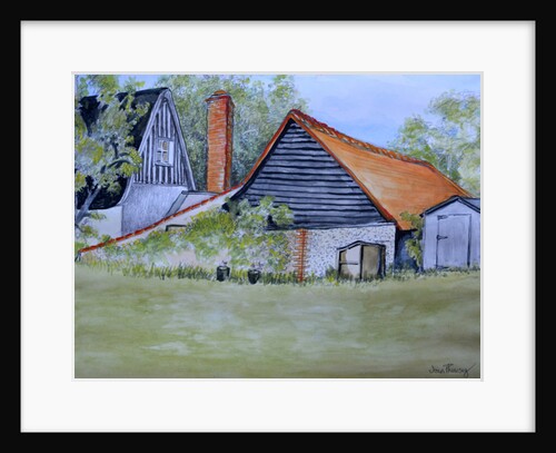 View across the Neighbour's Garden, 2016 by Joan Thewsey