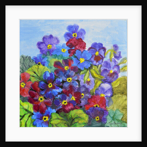 Blue Primroses, 2017 by Joan Thewsey