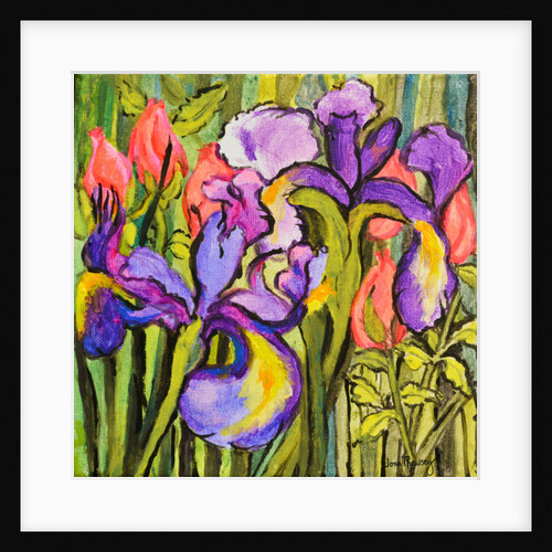 Irises and Roses, 2017 by Joan Thewsey