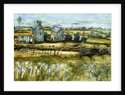 Farm and Sea, L'Etacq, 2012 by Joan Thewsey