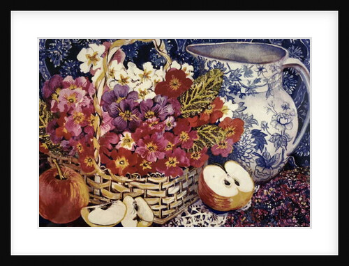 Primula and Apples by Joan Thewsey