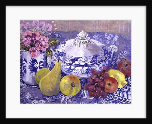 The Blue and White Tureen with Fruit by Joan Thewsey