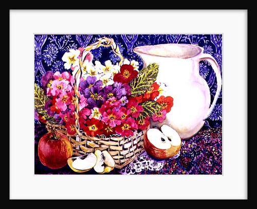 Primulas and Apples by Joan Thewsey