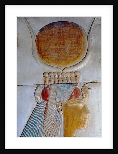 Profile of Isis, Temple of Seti I, Abydos by Egyptian 19th Dynasty