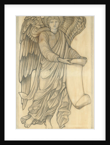 Angel with Scroll - figure number six, 1880 by Edward Coley Burne-Jones