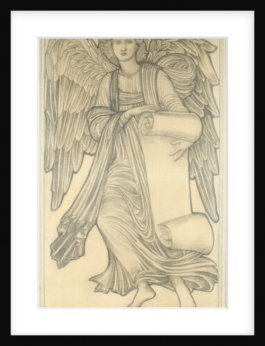 Angel with Scroll - figure number nine, 1880 by Edward Coley Burne-Jones