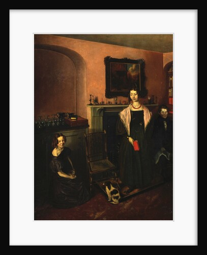 Fireside in the Family Home with three members of the Family, 1830-35 by John Petherick