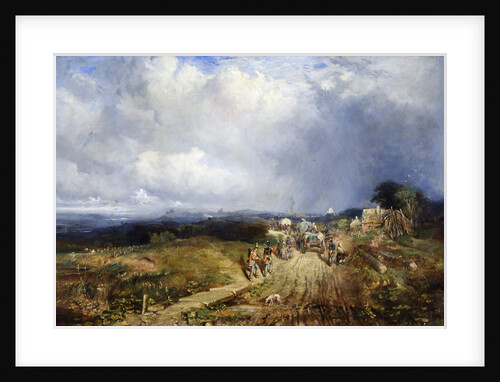 Baggage Wagons Approaching Carlisle, 1849 by Samuel Bough