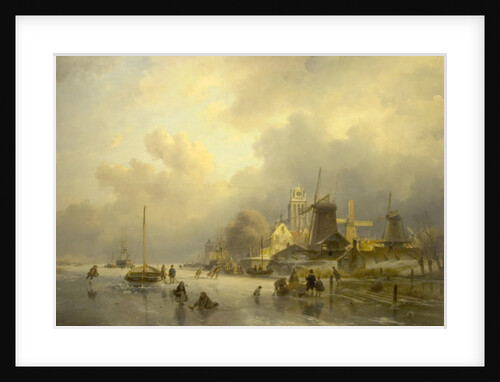 A View of Dortrecht, The Sawmill, 1843 by Andreas Schelfhout