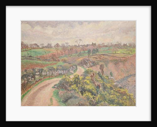 Rue de Poulfenc à Riec, 1910 by Lucien Pissarro