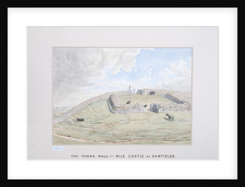 The Roman Wall - Mile Castle at Cawfields, 1880-89 by David Mossman