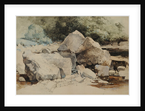 Rocks in a Mountain Stream, 1840-58 by William James Blacklock