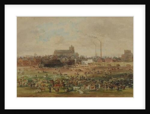 The Sands, Carlisle - The Cattle Market, 1864 by William Henry Nutter