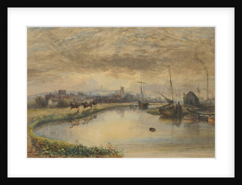 Early Morning - Carlisle from the Canal, 1842-66 by William Henry Nutter