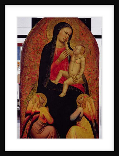 Virgin and Child with Two Angels by Jacopo di Cione