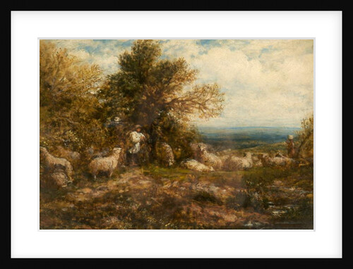 Sheep at Rest; Minding the Flock, c.1840-80 by John Linnell