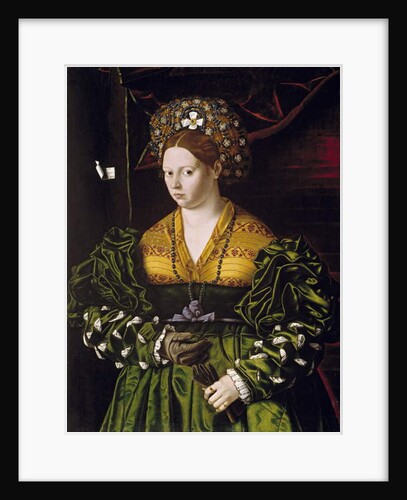 Portrait of a Lady in a Green Dress, 1530 by Veneto Bartolomeo