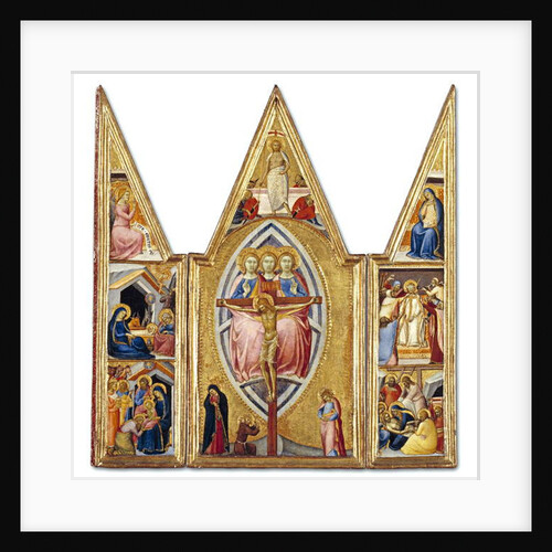 The Trinity and the Crucifixion with Scenes from the Life of Christ, c.1355 by Luca di Tomme