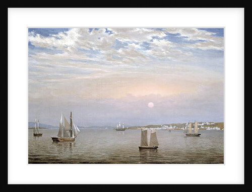 Castine Harbor and Town, 1851 by Fitz Henry Lane