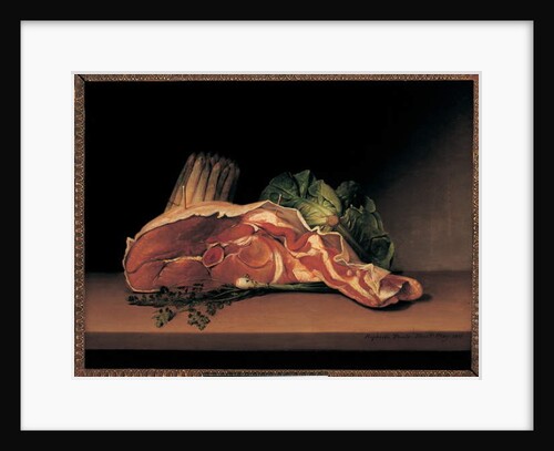 Cutlet and Vegetables, 1816 by Raphaelle Peale