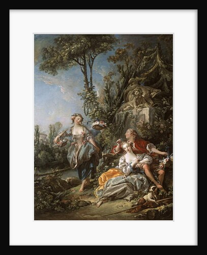 Lovers in a Park, 1758 by Francois Boucher