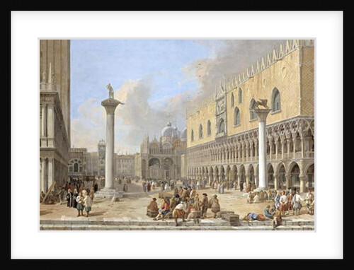 The Piazzetta at Venice by Luca Carlevaris