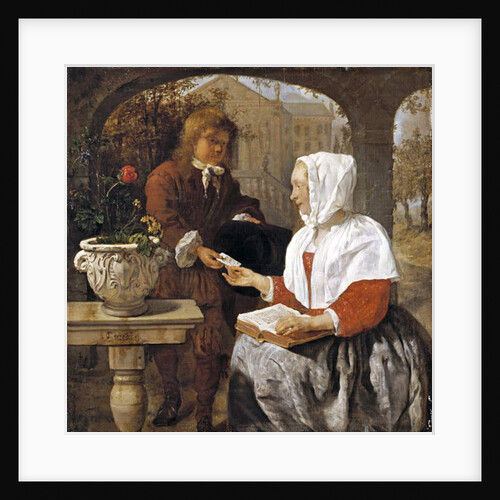 A Young Woman Receiving a Letter, c.1658 by Gabriel Metsu