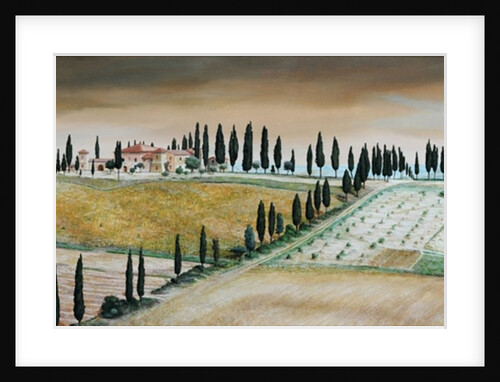 Villa on Hill, Tuscany, 2001 by Trevor Neal