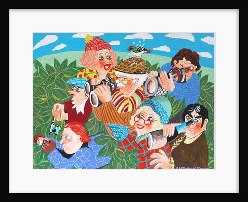 The local twitchers search for the elusive 'Blazing Firecrest' by Tony Todd