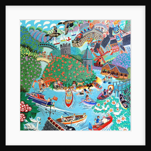 Ducks over the River by Tony Todd