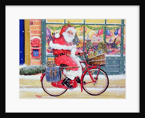Father Christmas on a Bicycle by Tony Todd