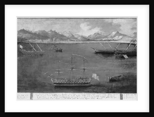 One of the Naval Exploits of the Famous Sailor, Mattio Ivanovich da Dobrota, c.1730 by Italian School