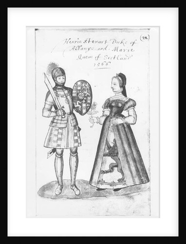 Henry Stewart the Duke of Albany and Mary Queen of Scots by English School