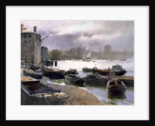 A Cluster of Lighters, River Thames, 1993 by Trevor Chamberlain